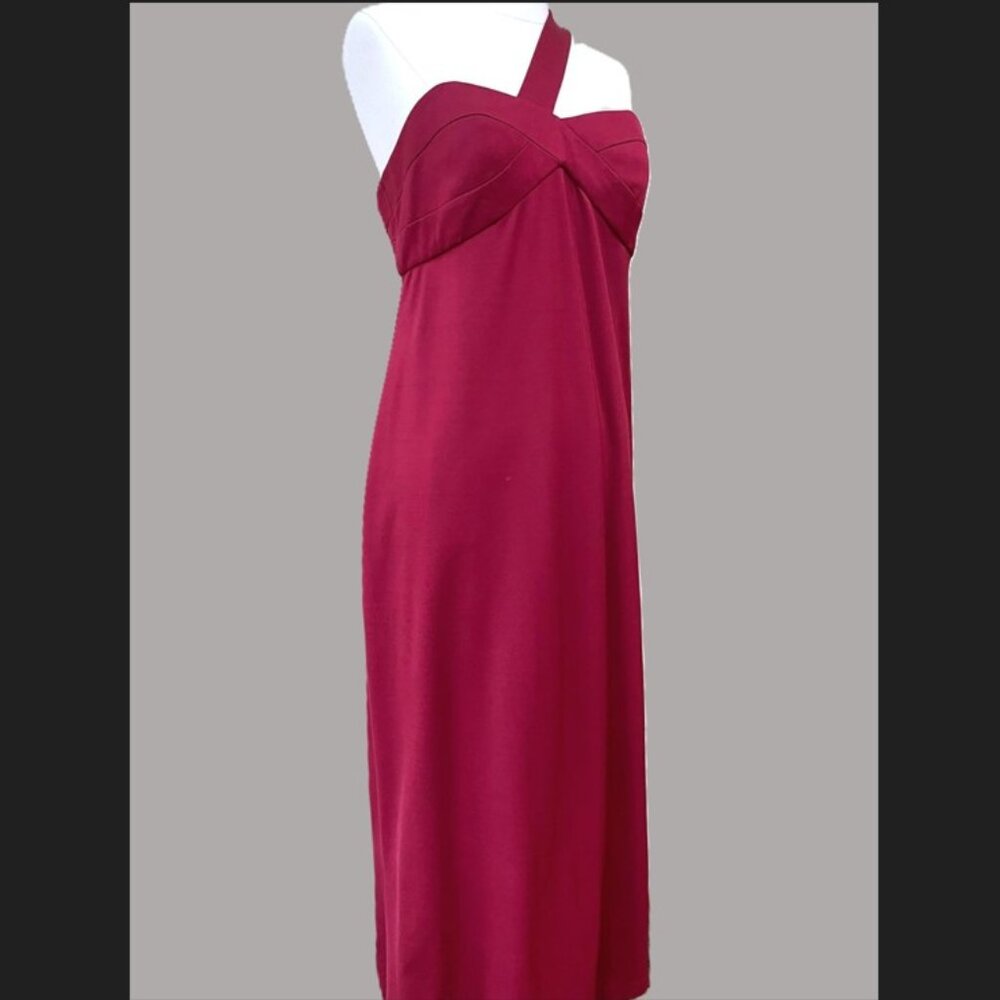 ❤️ A·B·S by Allen Schwartz One‑Shoulder Red Evening Gown – Size L